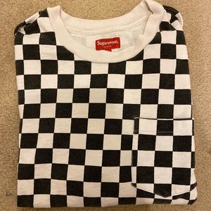 Supreme Checkered Print Tee